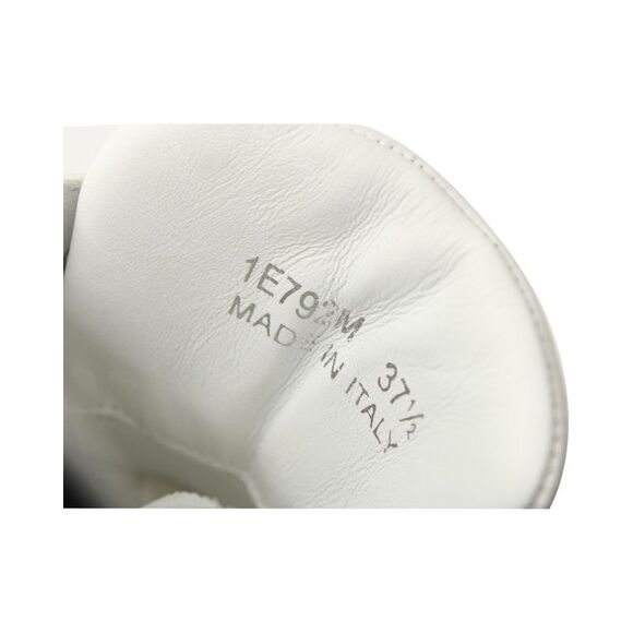 Prada Downtown Perforated Sneakers in White Leather - Picture 8 of 10